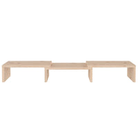 Supporto per Monitor 60x24x10,5 cm in Legno Massello di Pino 813934