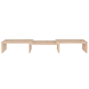 Supporto per Monitor 60x24x10,5 cm in Legno Massello di Pino 813934