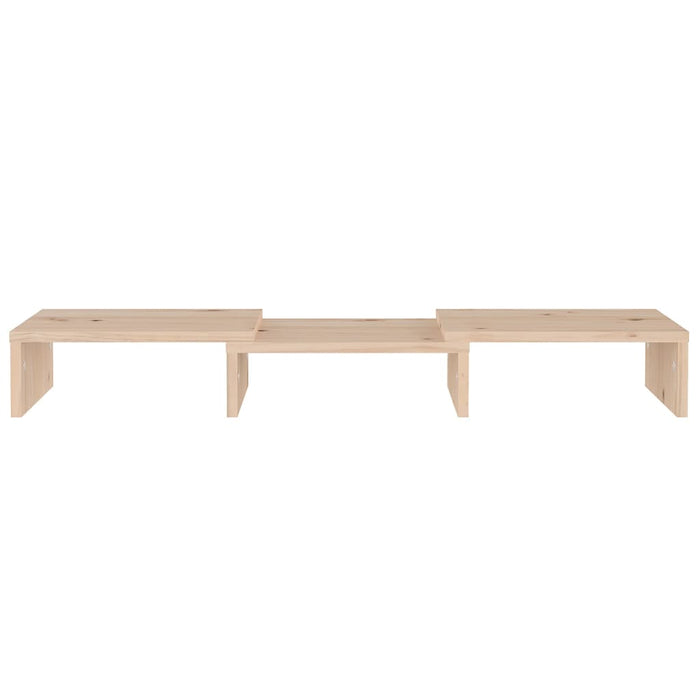 Supporto per Monitor 60x24x10,5 cm in Legno Massello di Pino 813934