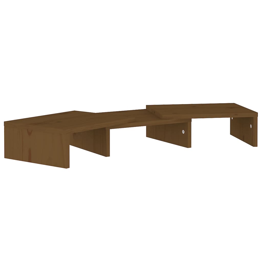 Supporto per Monitor Ambra 60x24x10,5 cm Legno Massello di Pino 813937