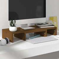 Supporto per Monitor Miele 60x24x10,5 cm Legno Massello di Pino