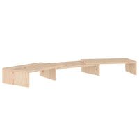 Supporto per Monitor 80x24x10,5 cm in Legno Massello di Pino 813939