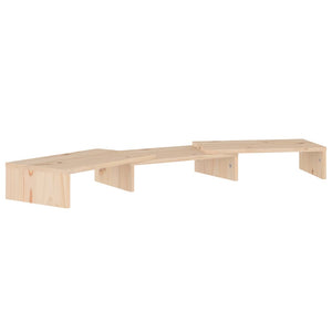 Supporto per Monitor 80x24x10,5 cm in Legno Massello di Pino 813939