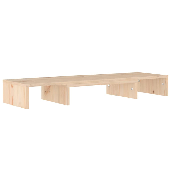 Supporto per Monitor 80x24x10,5 cm in Legno Massello di Pino 813939