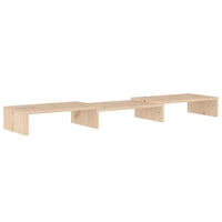 Supporto per Monitor 80x24x10,5 cm in Legno Massello di Pino 813939