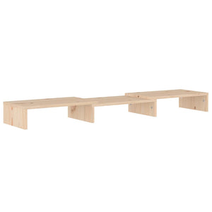 Supporto per Monitor 80x24x10,5 cm in Legno Massello di Pino 813939