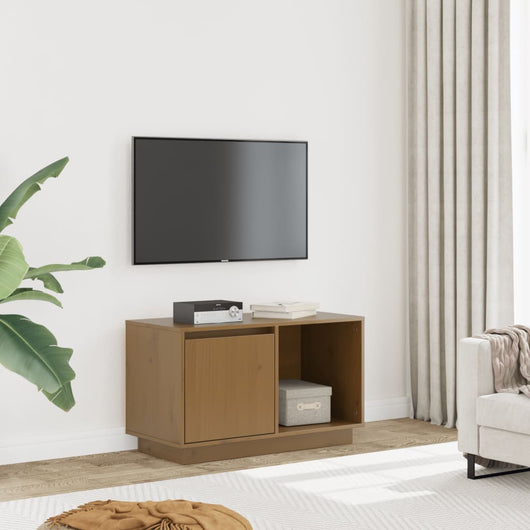 Mobile TV-Credenza TV-Console TV Ambra 74x35x44 cm in Legno Massello di Pino