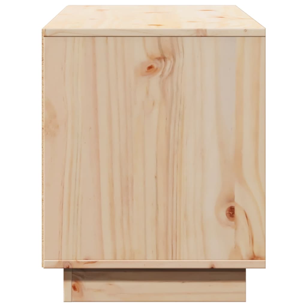 Mobile Porta TV-Mobile per TV-Credenza TV 110,5x35x44 cm in Legno Massello di Pino