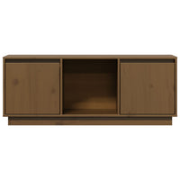 Mobile TV Miele 110,5x35x44 cm in Legno Massello di Pino
