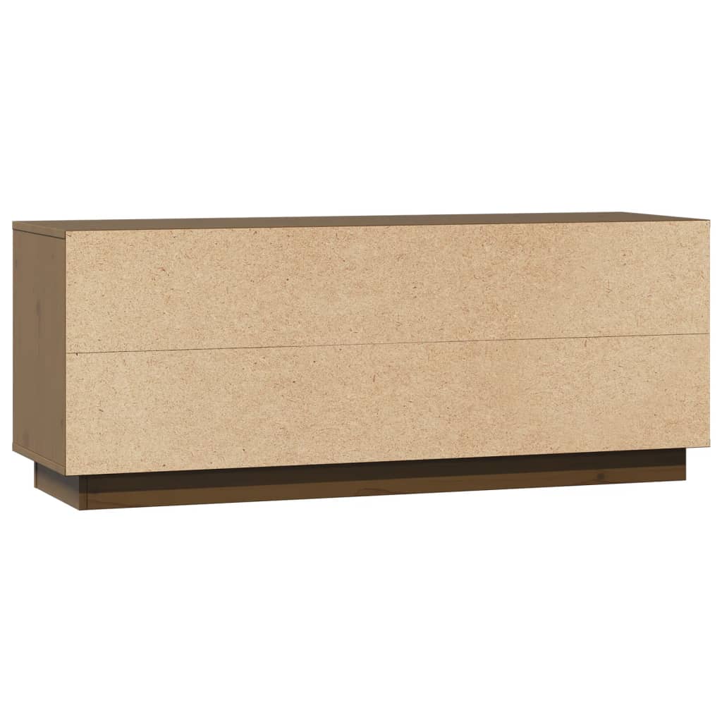 Mobile Porta TV-Mobile per TV-Credenza TV Ambra 110,5x35x44 cm in Legno Massello di Pino