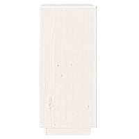 Credenza Bianca 38x35x80 cm in Legno Massello di Pino