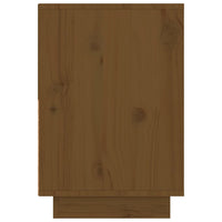 Comodini 2 pz Marrone Ambrato 60x34x51 cm in Legno di Pino 814381
