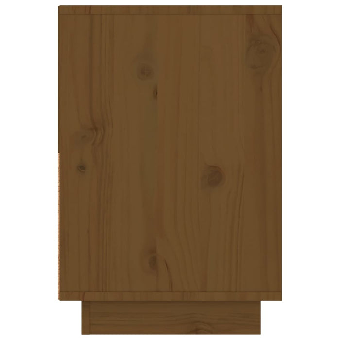 Comodini 2 pz Marrone Ambrato 60x34x51 cm in Legno di Pino 814381