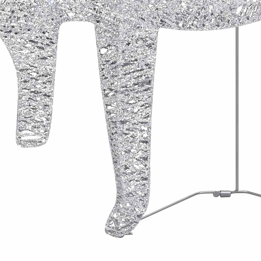 Renne di Natale 2 pz Argento 40 LED 342684