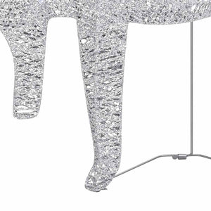 Renne di Natale 2 pz Argento 40 LED 342684