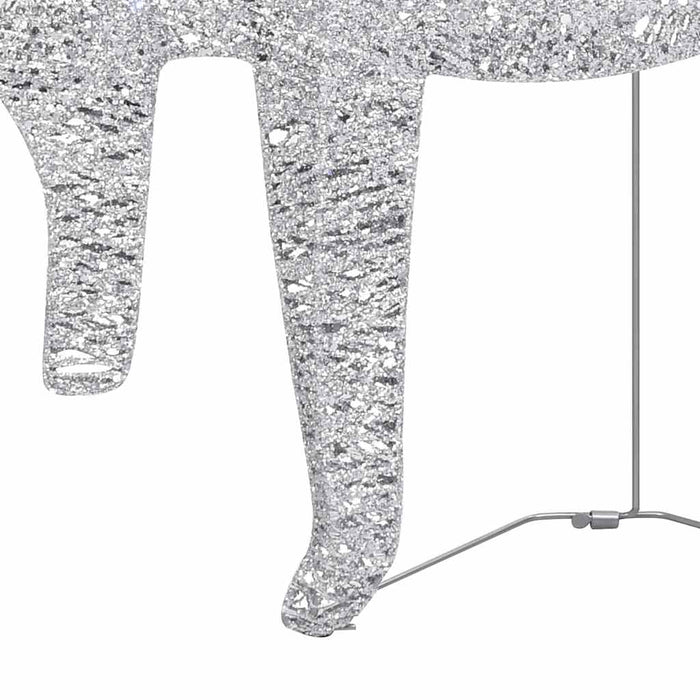 Renne di Natale 2 pz Argento 40 LED 342684