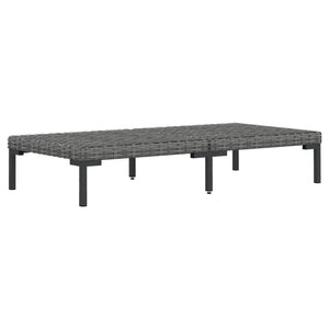 Set Divani da Giardino 9 pz con Cuscini Polyrattan Grigio Scuro 3099802