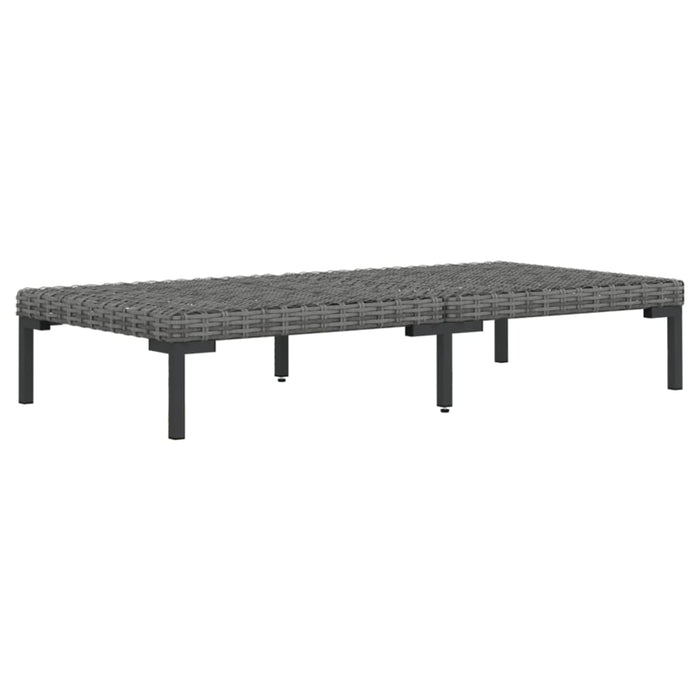 Divani da Giardino 8 pz con Cuscini in Polyrattan Grigio Scuro 3099861