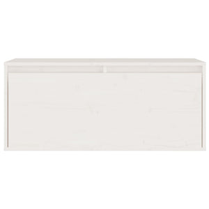 Mobili Porta TV 2 pz Bianchi in Legno Massello di Pino 3100110