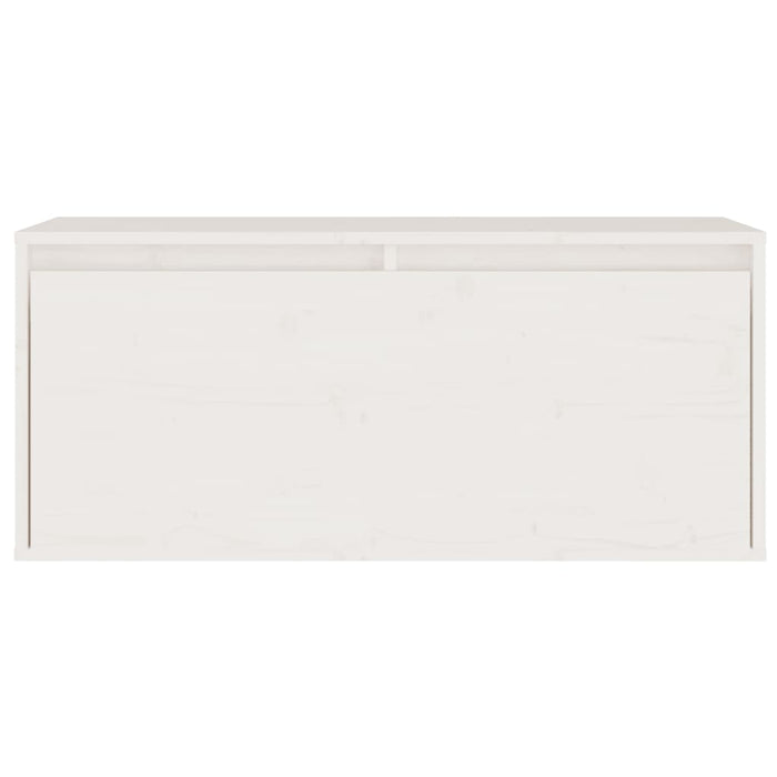 Mobili Porta TV 2 pz Bianchi in Legno Massello di Pino 3100110