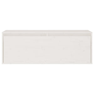 Mobili Porta TV 2 pz Bianchi in Legno Massello di Pino cod mxl 11601