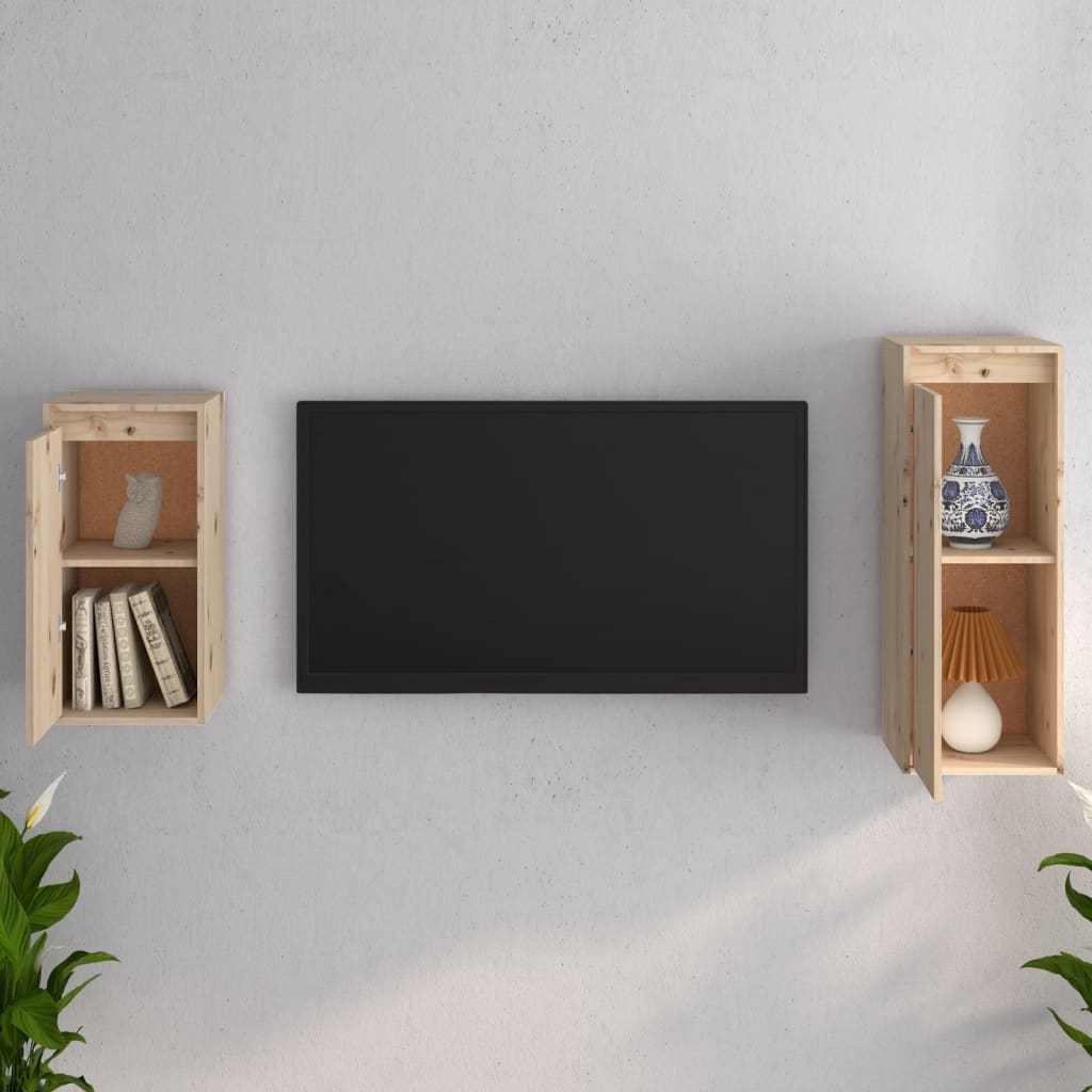 Mobili Porta TV 2 pz in Legno Massello di Pino cod mxl 8501