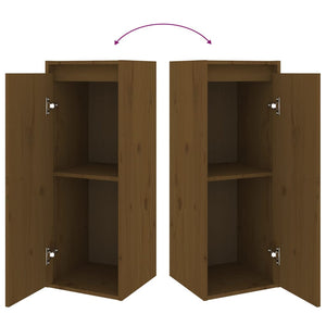 Mobili Porta TV 4 pz Miele in Legno Massello di Pino cod mxl 5827