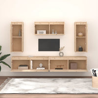 Mobili Porta TV 5 pz in Legno Massello di Pino cod mxl 9001