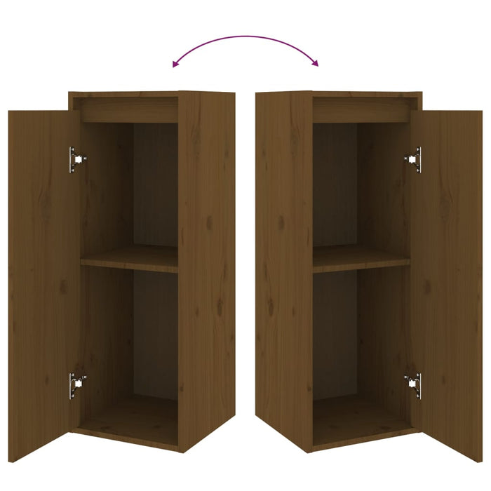 Mobili Porta TV 5 pz ambra in Legno Massello di Pino 3100247