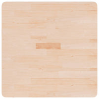 Piano Tavolo Quadrato 70x70x1,5cm Massello Rovere Non Trattato 342917