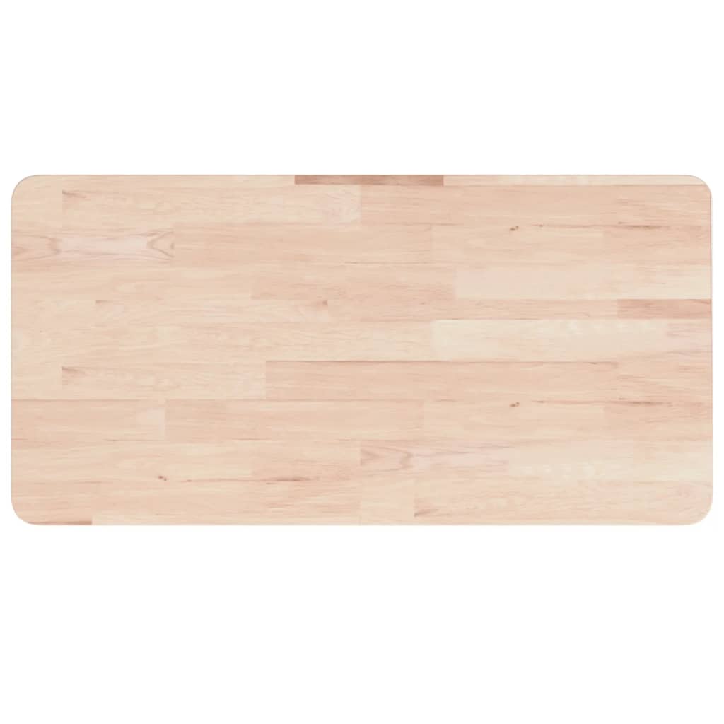 Piano Bagno 80x40x2,5 cm in Legno Massello Non Trattato 342938