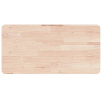 Piano Bagno 80x40x2,5 cm in Legno Massello Non Trattato 342938