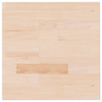 Piano Tavolo Quadrato 40x40x4 cm Massello Rovere Non Trattato cod mxl 70302