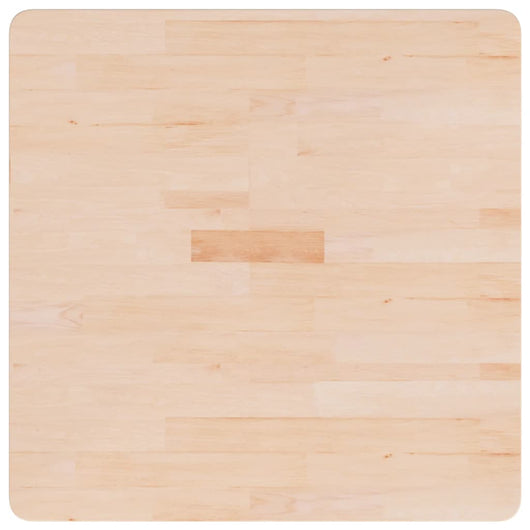 Piano Tavolo Quadrato 70x70x4 cm Massello Rovere Non Trattato 342945