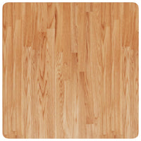 Piano Tavolo Quadrato Marrone Chiaro 70x70x1,5 Rovere Trattato 343003