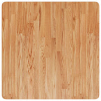 Piano Tavolo Quadrato Marrone Chiaro 70x70x2,5 Rovere Trattato 343031