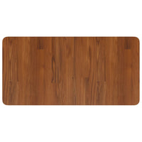 Piano Bagno Marrone Scuro 80x40x2,5cm Legno Massello Trattato 343052