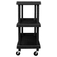 Carrello Attrezzi da Officina a 3 Livelli Nero 75x37,5x92 cm PP 151828