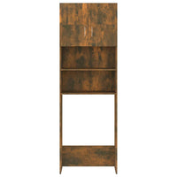 Mobile per Lavatrice Rovere Fumo 64x25,5x190 cm 815069