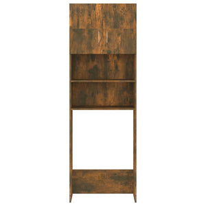 Mobile per Lavatrice Rovere Fumo 64x25,5x190 cm 815069