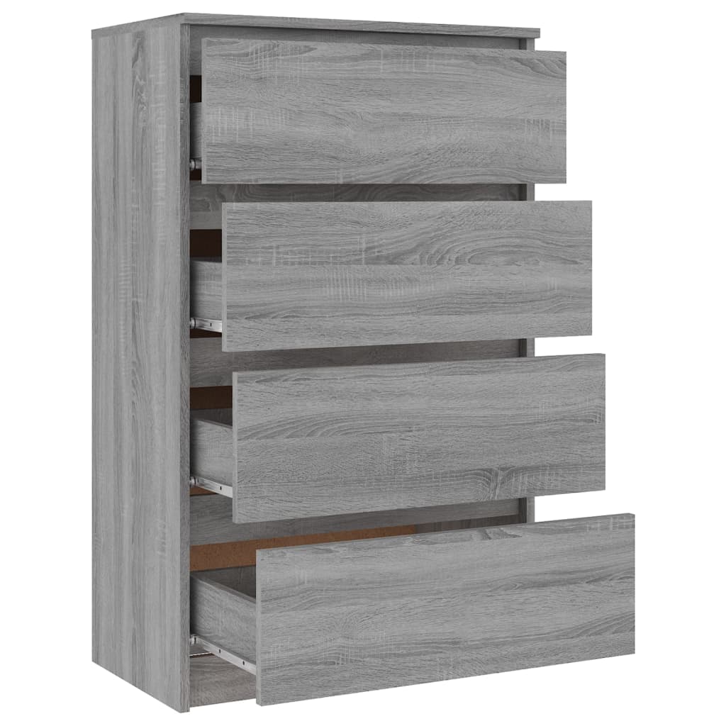 Credenza Grigio Sonoma 60x35x98,5 cm in Legno Multistrato 815076