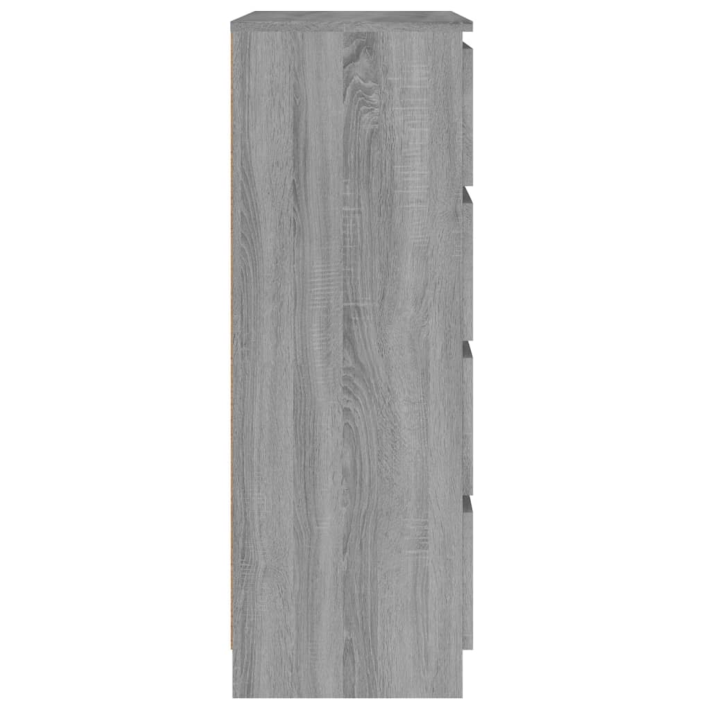 Credenza Grigio Sonoma 60x35x98,5 cm in Legno Multistrato 815076
