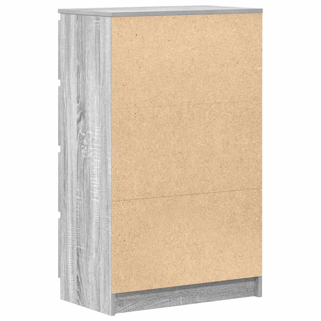 Credenza Grigio Sonoma 60x35x98,5 cm in Legno Multistrato 815076