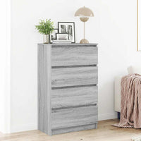 Credenza Grigio Sonoma 60x35x98,5 cm in Legno Multistrato cod mxl 11631