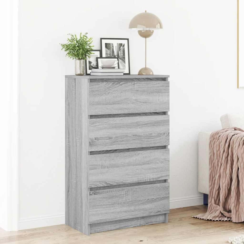 Credenza Grigio Sonoma 60x35x98,5 cm in Legno Multistrato 815076