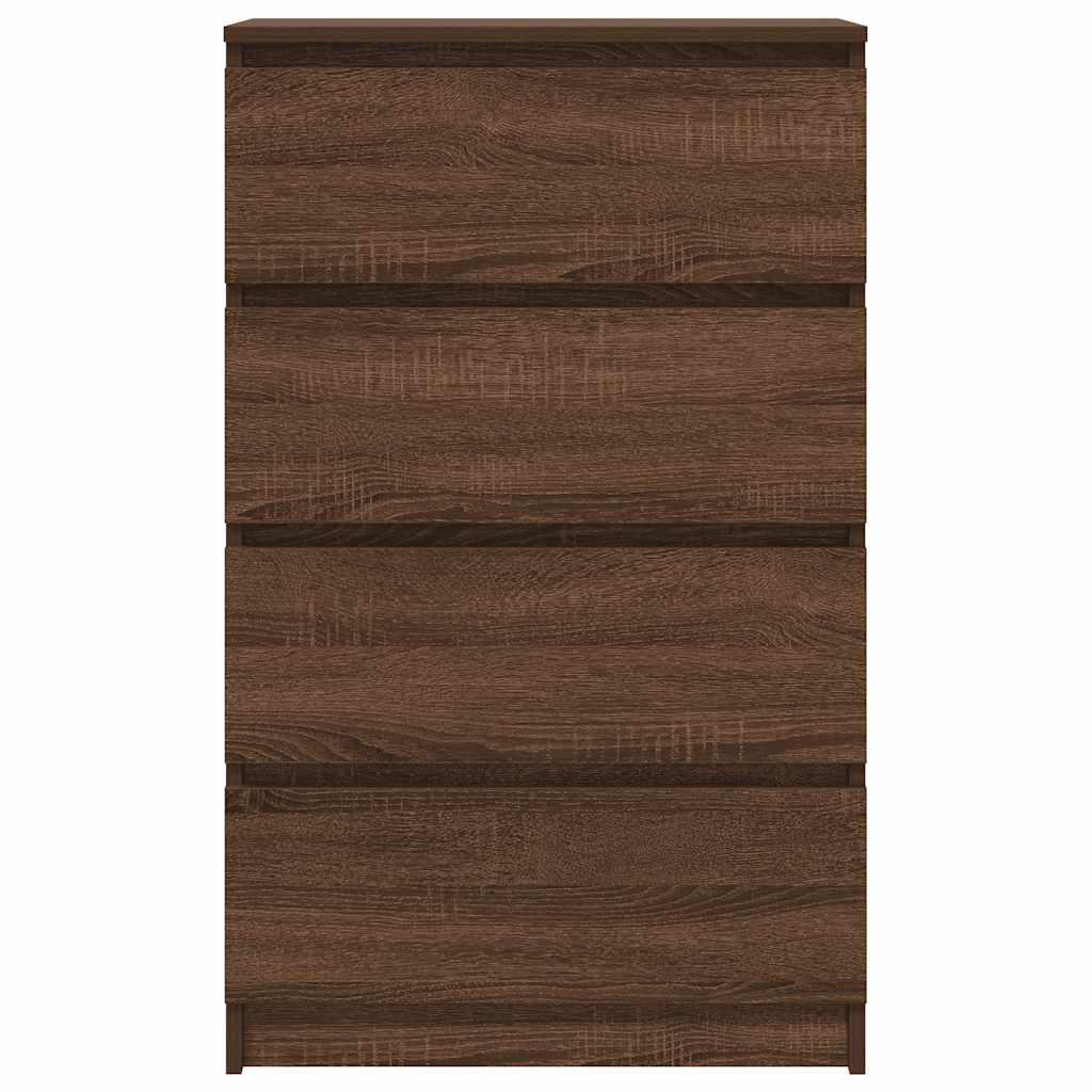 Credenza Rovere Marrone 60x35x98,5 cm in Legno Multistrato 815077