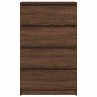 Credenza Rovere Marrone 60x35x98,5 cm in Legno Multistrato 815077
