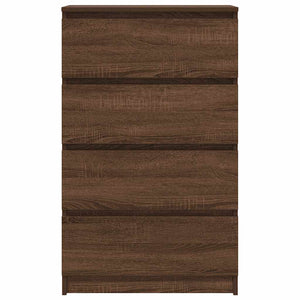 Credenza Rovere Marrone 60x35x98,5 cm in Legno Multistrato 815077