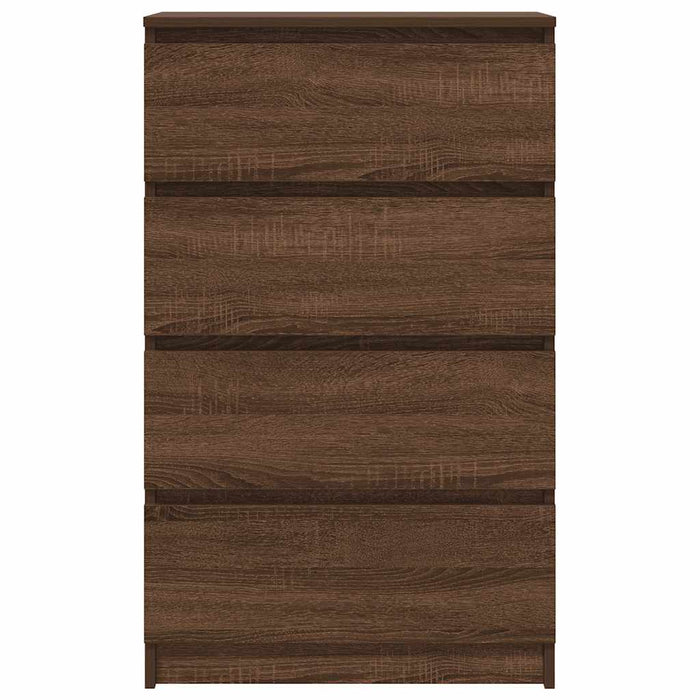 Credenza Rovere Marrone 60x35x98,5 cm in Legno Multistrato 815077