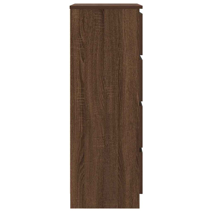 Credenza Rovere Marrone 60x35x98,5 cm in Legno Multistrato 815077